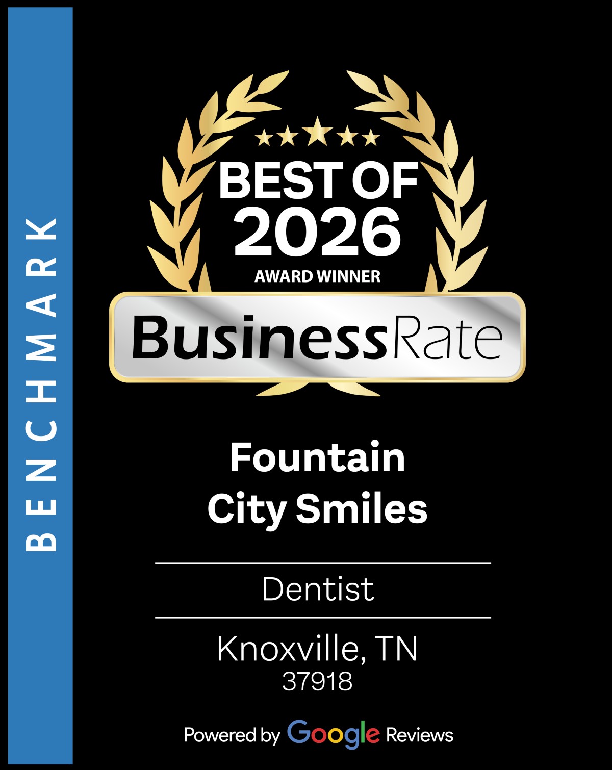 BusinessRate Best of 2026 Award Winner &ndash; Fountain City Smiles, Dentist, Knoxville TN